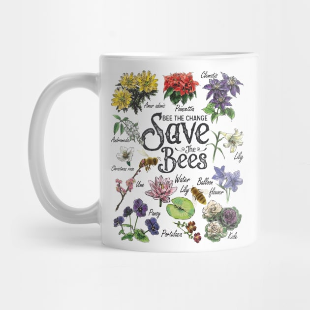 Save the Bees Art Gift by USProudness